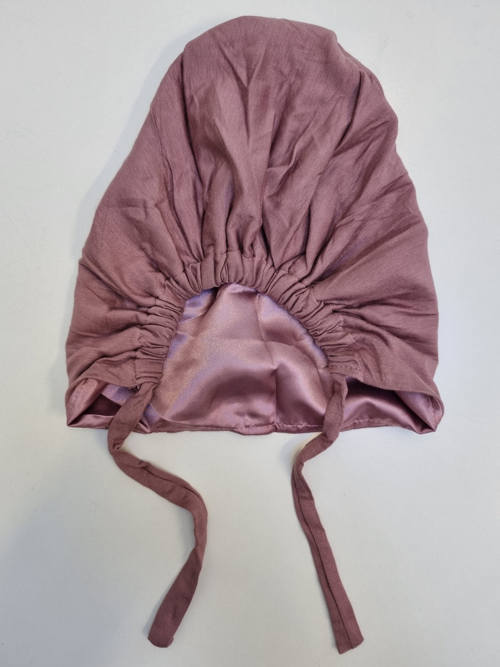 SATIN LINED TIE BACK BONNET