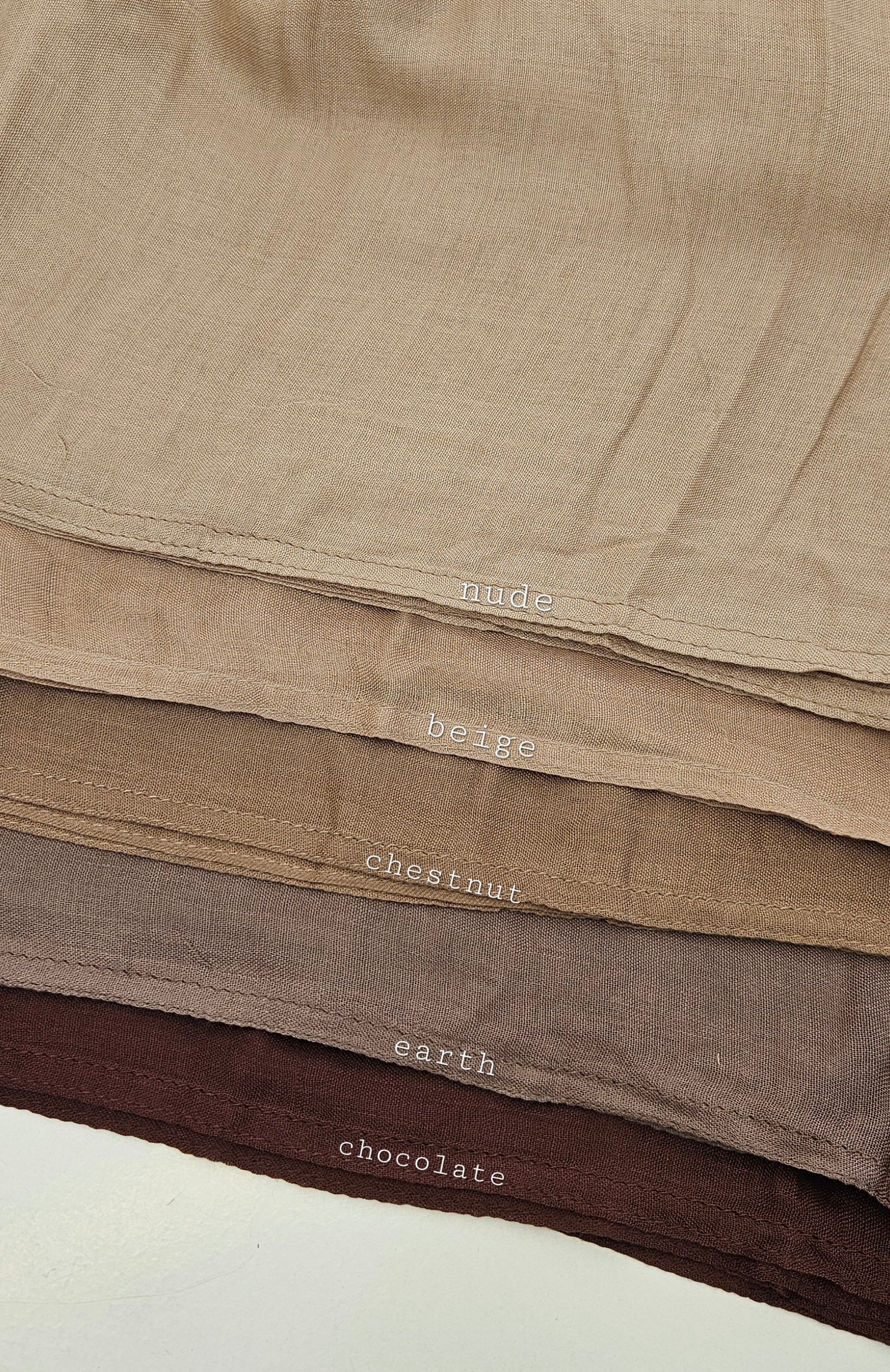 DOUBLE STITCHED BAMBOO MODAL HIJABS