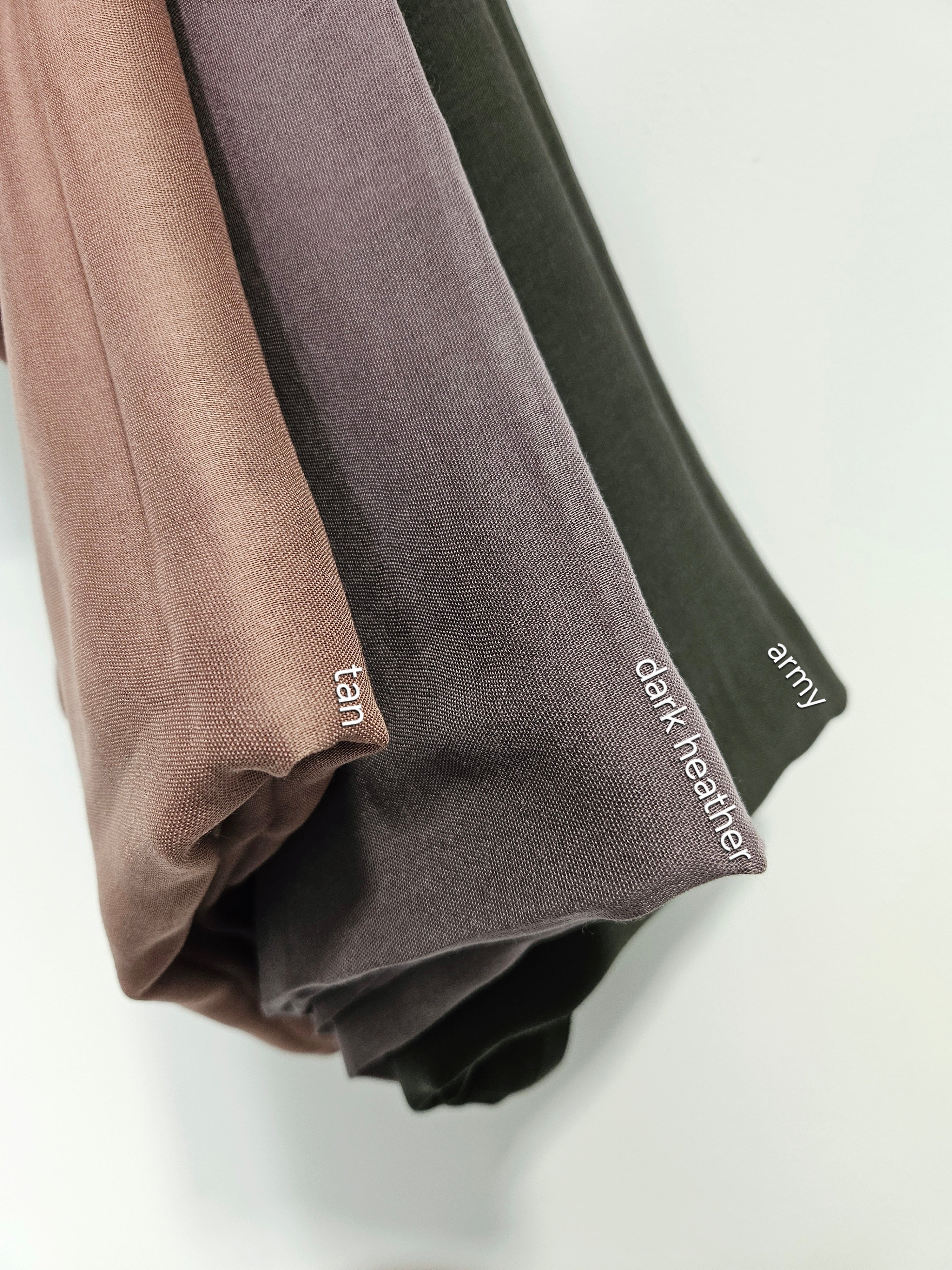 DOUBLE STITCHED BAMBOO MODAL HIJABS